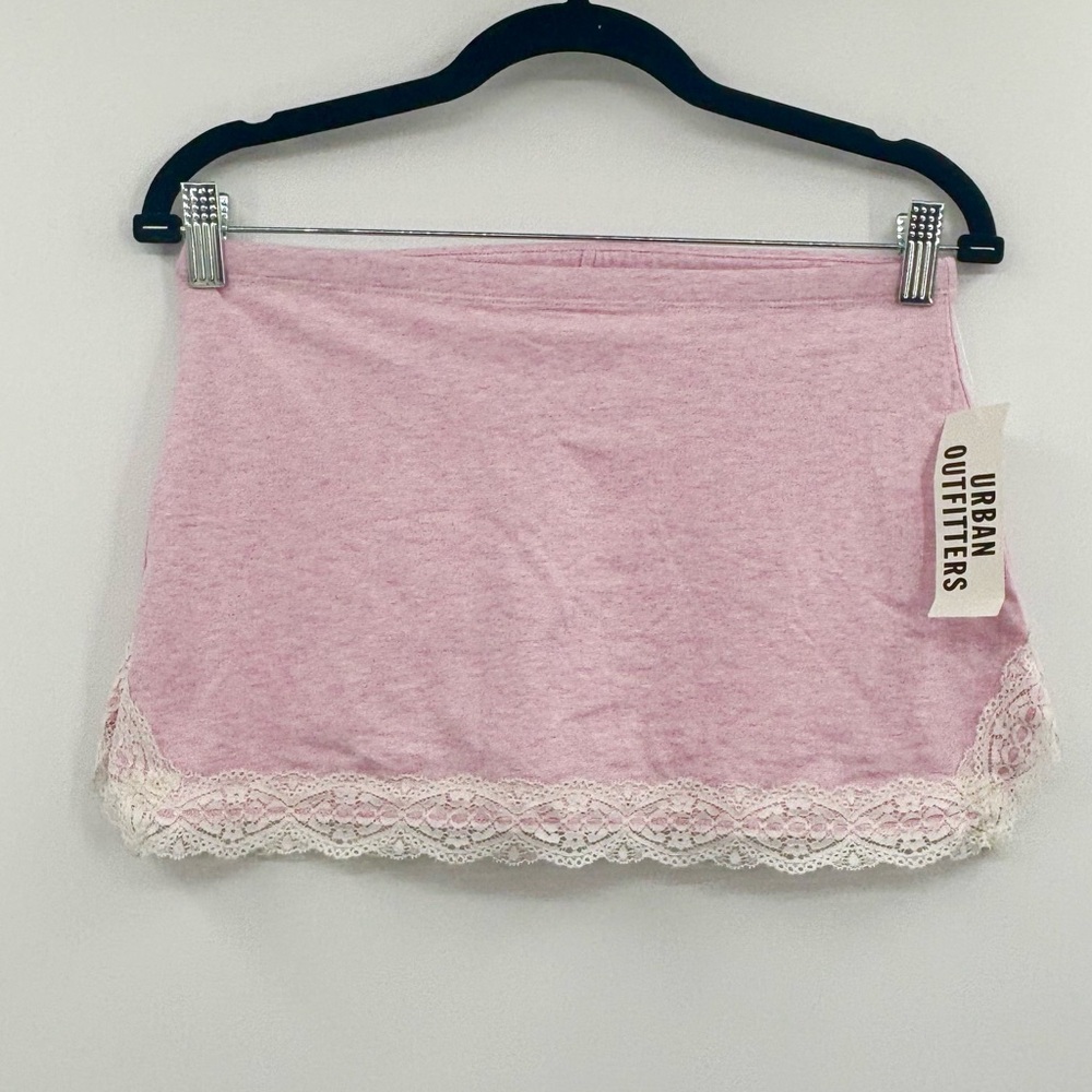 Urban Outfitters Lace Pink Mini Skort